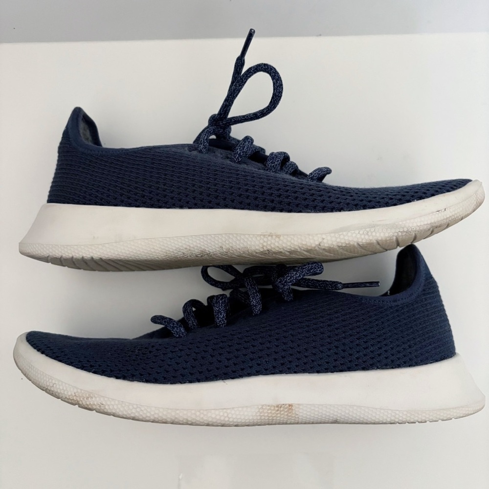 Allbirds Kauri Marine Blue Tree Runners Sneakers Women's Sz 7 - Picture 7 of 9